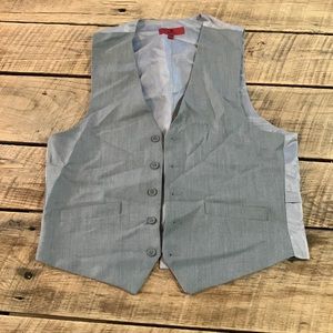 Mens gray dress vest size 38R